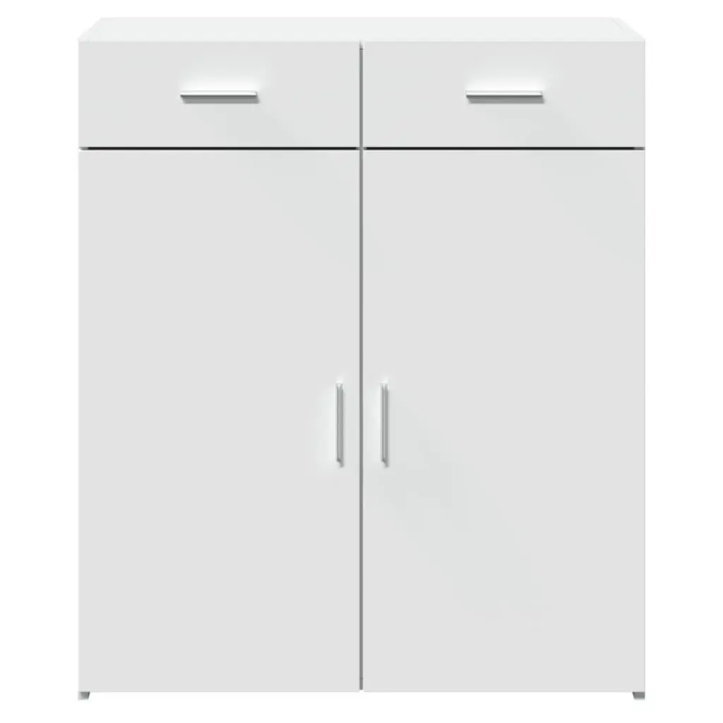 White Sideboard Cabinet for Home 80x42.5x93cm