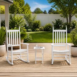 Specifications for Rocking Chairs Set with Foldable Table
