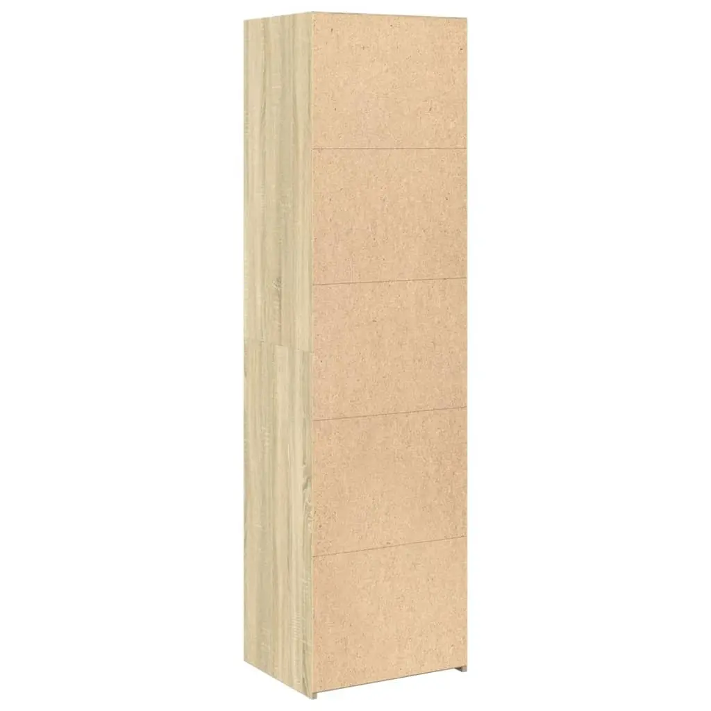 Highboard Storage Cabinet for Home 50x41x185 cm Brown Engineered Wood