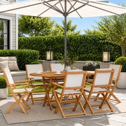 7 Piece Garden Dining Set - Dimensions and Material Specs
