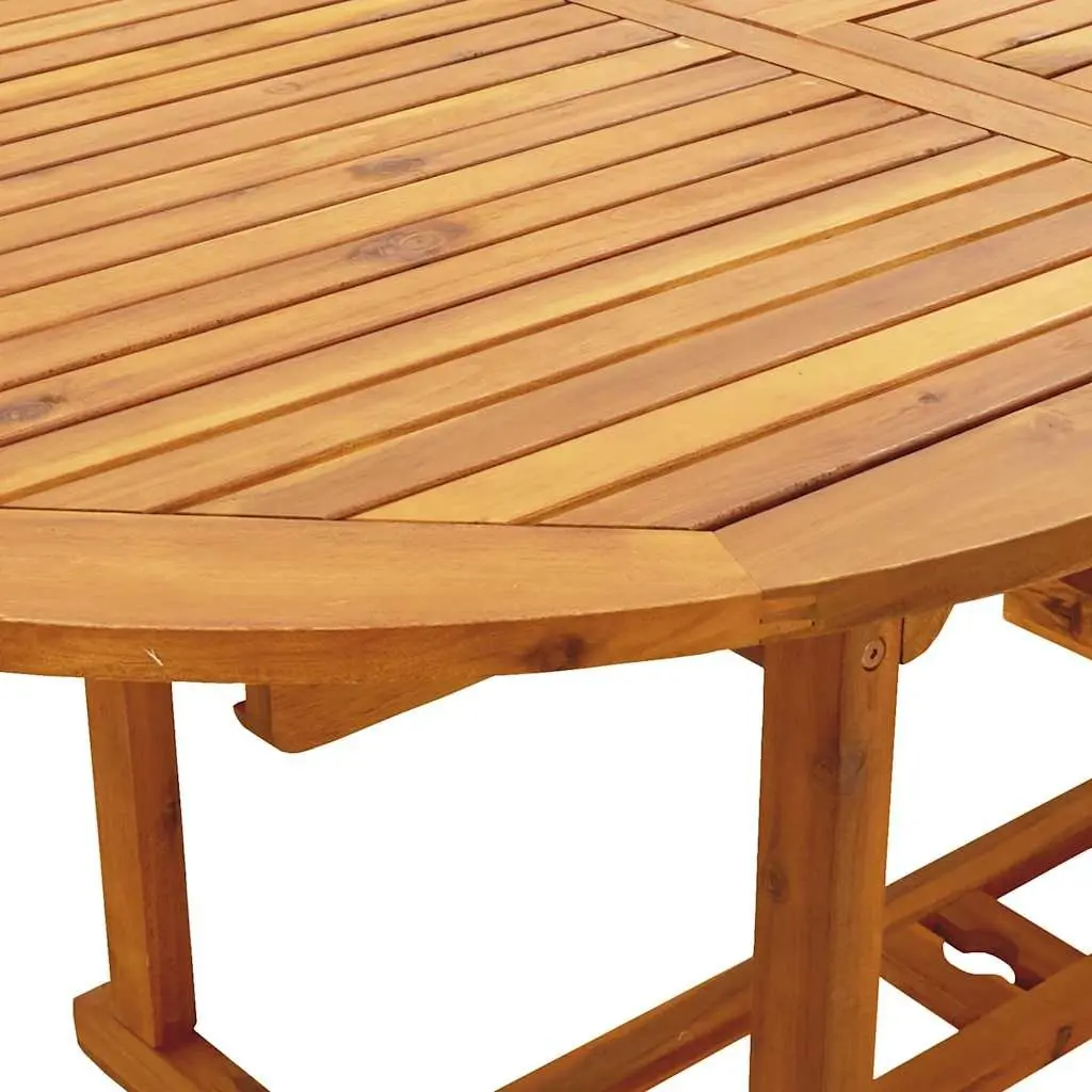 Garden Dining Set 7 Piece Outdoor Furniture Black PE Rattan Solid Wood Patio