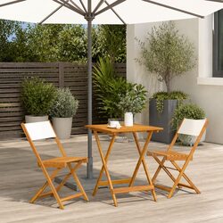 3 Piece Bistro Set Dimensions: Solid Wood Outdoor Furniture