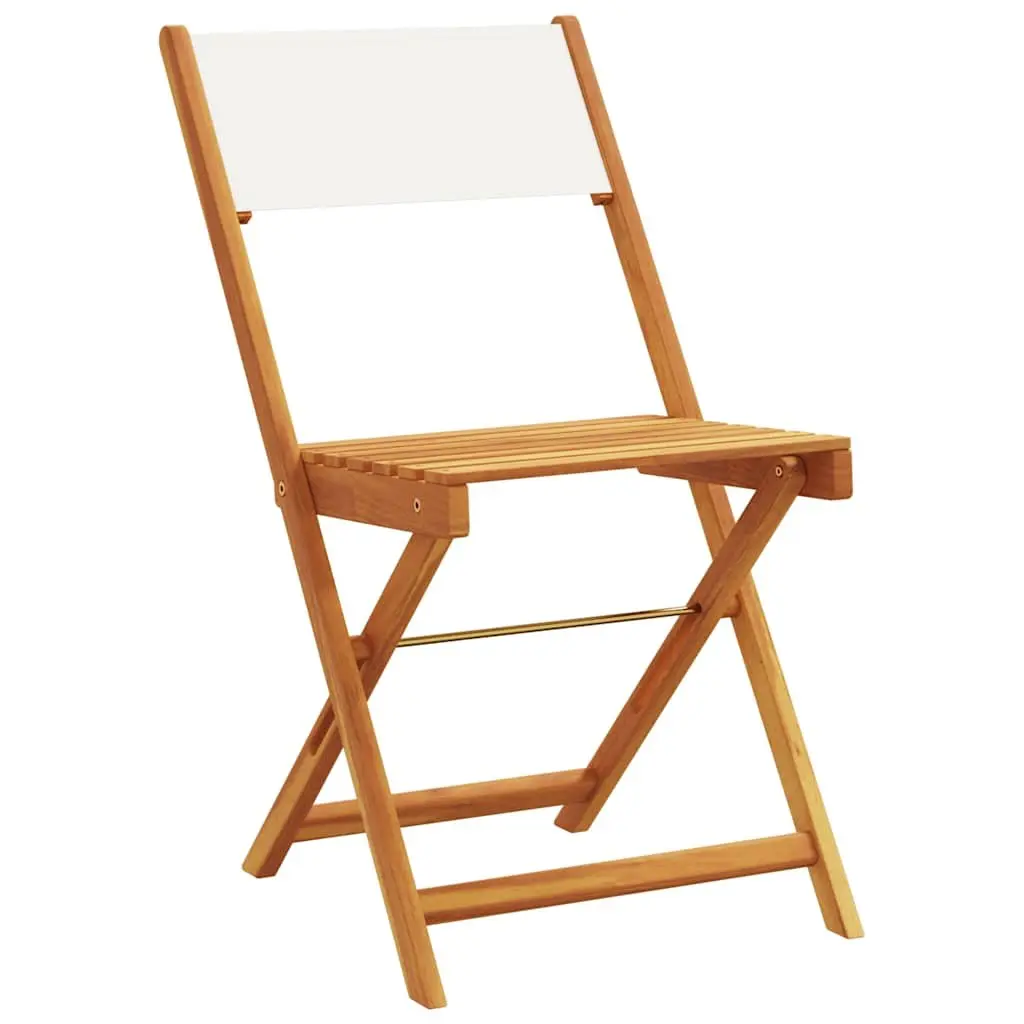 Solid Wood White 3 Piece Bistro Set