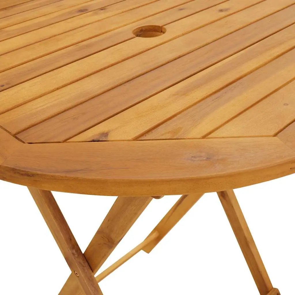 Beige Outdoor Bistro Set 3 Piece Foldable Furniture for Garden Balcony