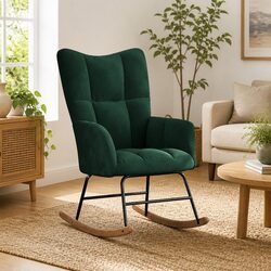 Specifications for Modern Green Velvet Rocking Chair