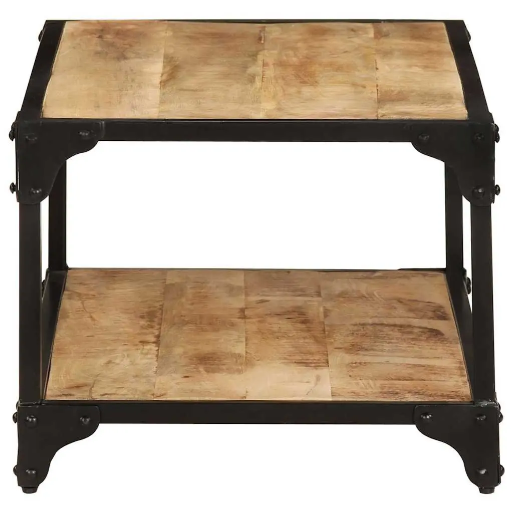 Coffee Table 90x45x35cm Living Room Solid Mango Wood Accent Furniture Brown Vintage Style