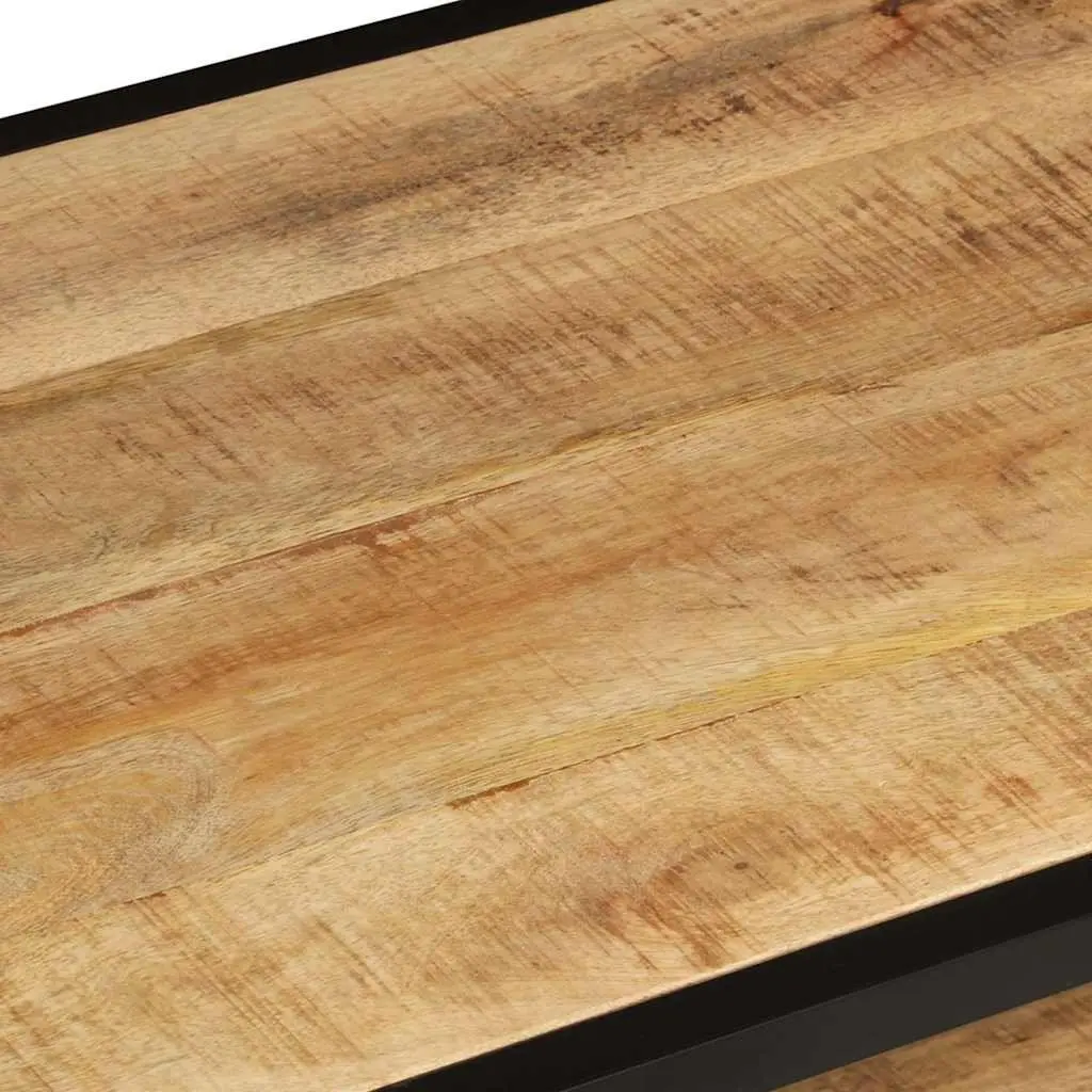 Coffee Table 90x45x35cm Living Room Solid Mango Wood Accent Furniture Brown Vintage Style