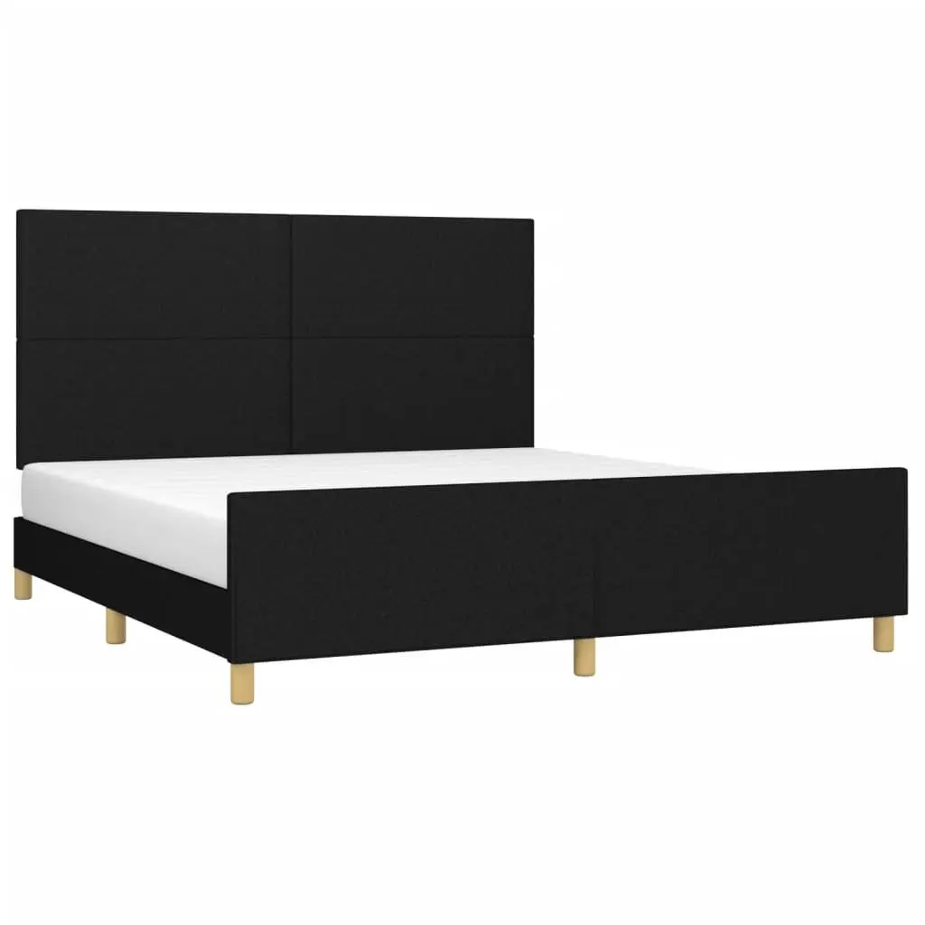 Queen Size Bed Frame 152x203 cm with Plywood Slats