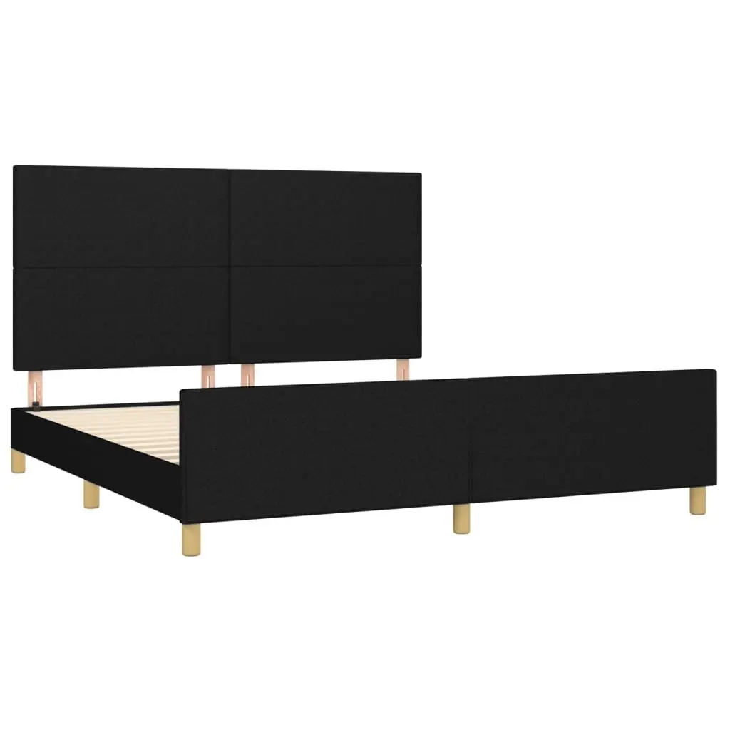 Queen Size Bed Frame 152x203 cm with Plywood Slats