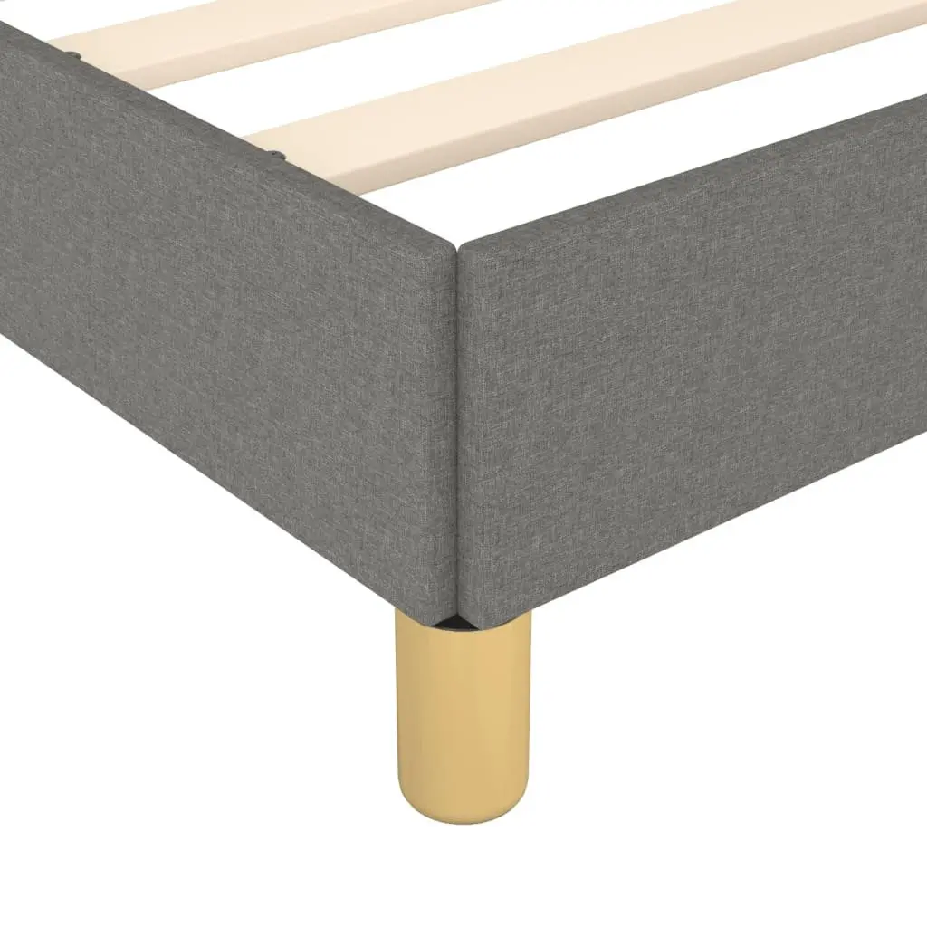 Queen Bed Frame Grey Fabric Headboard 152x203cm Bedroom Furniture