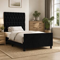 Specifications for King Single Bed Frame with Velvet Headboard