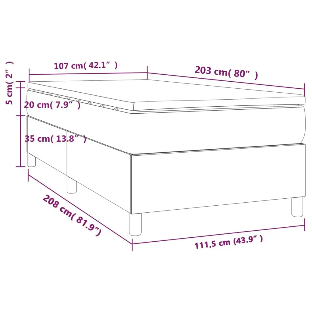 King Single Box Spring Bed with Pocket Springs