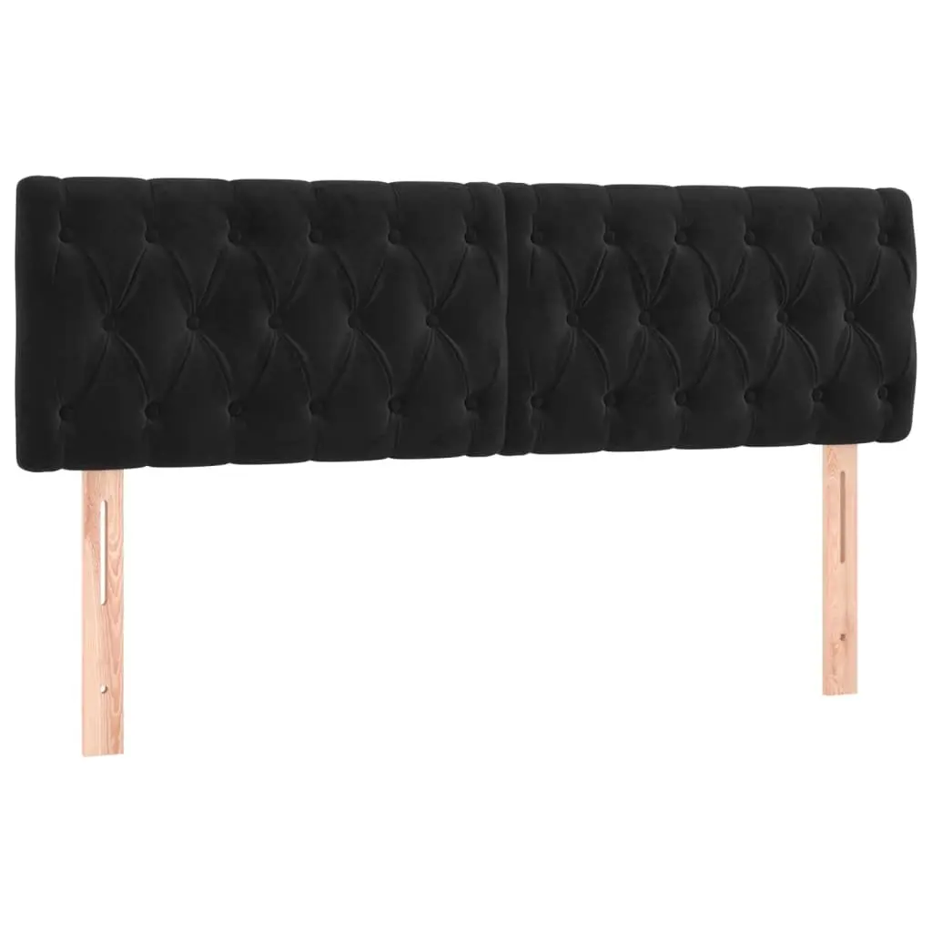 Queen Size Box Spring Bed with Pocket Mattress Black Velvet Adjustable Headboard