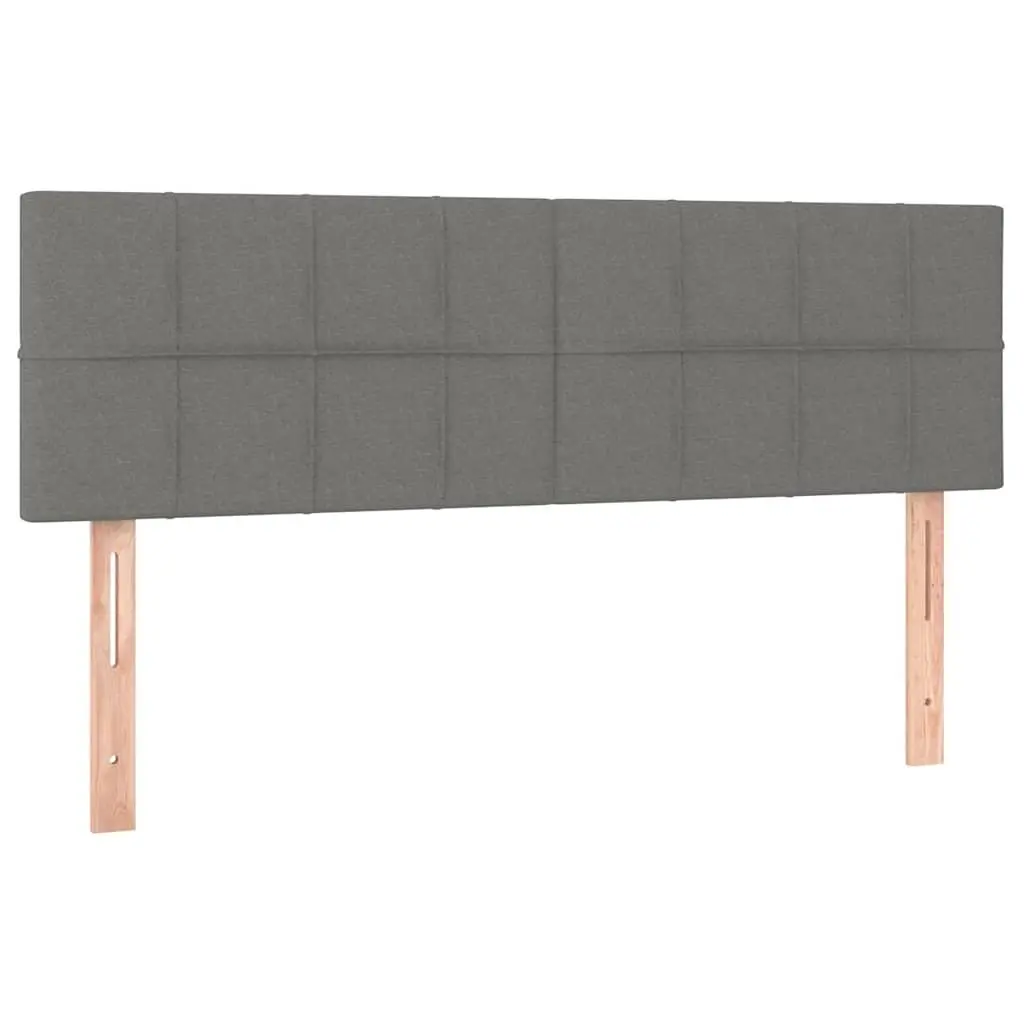 Box Spring Bed with Pocket Spring Mattress for Bedroom Queen Size Grey Fabric