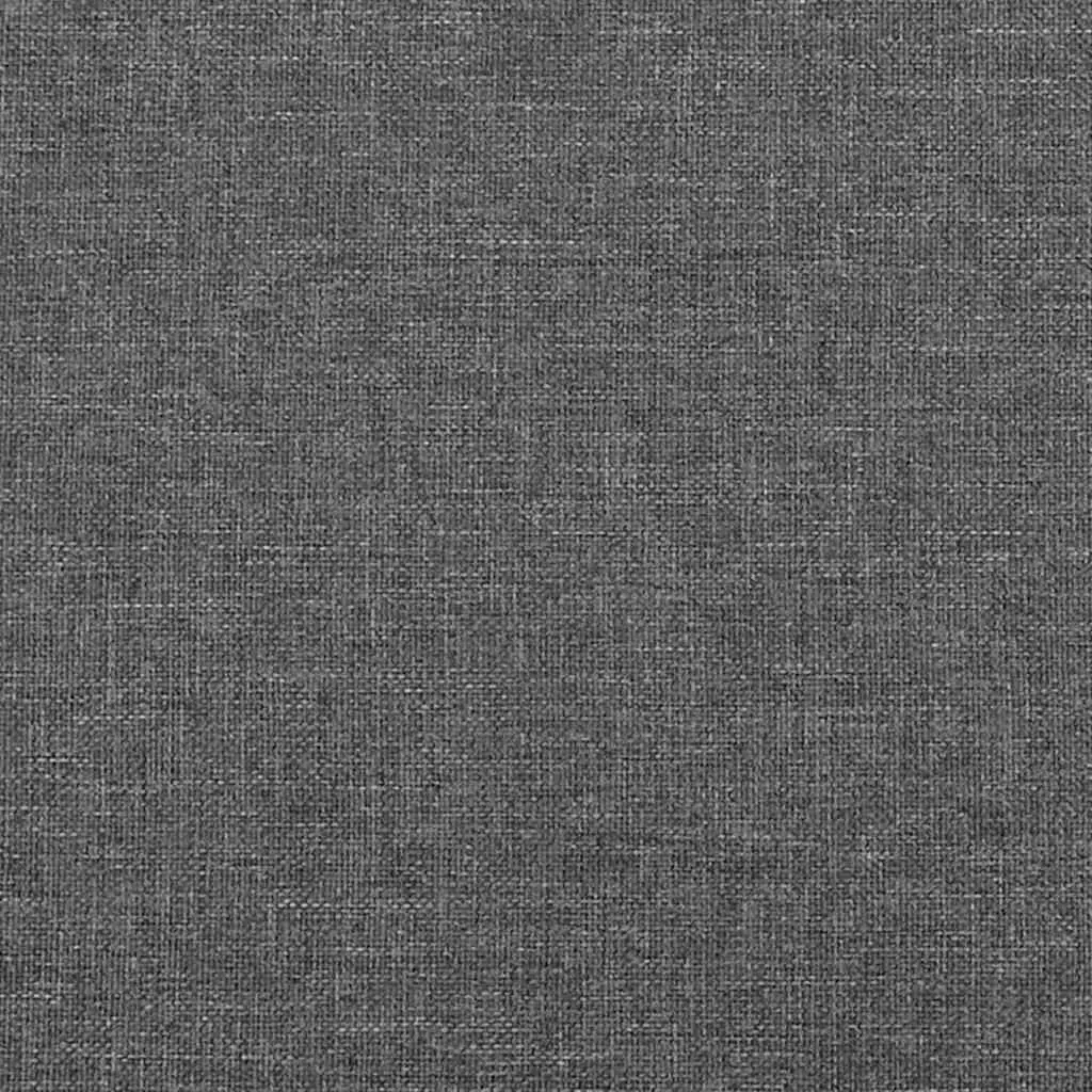 Queen Size Box Spring Bed with Pocket Spring Mattress LED Headboard Grey Fabric