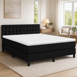 Queen Size Bed with Pocket Spring Mattress and LED Lighting