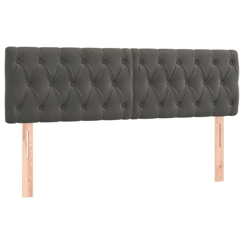 Box Spring Bed with Pocket Spring Mattress for Bedroom Queen Size Dark Grey