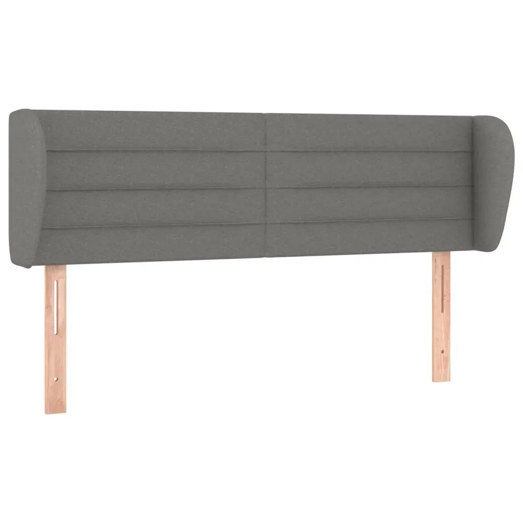Queen Size Box Spring Bed with Pocket Spring Mattress Grey Fabric Headboard