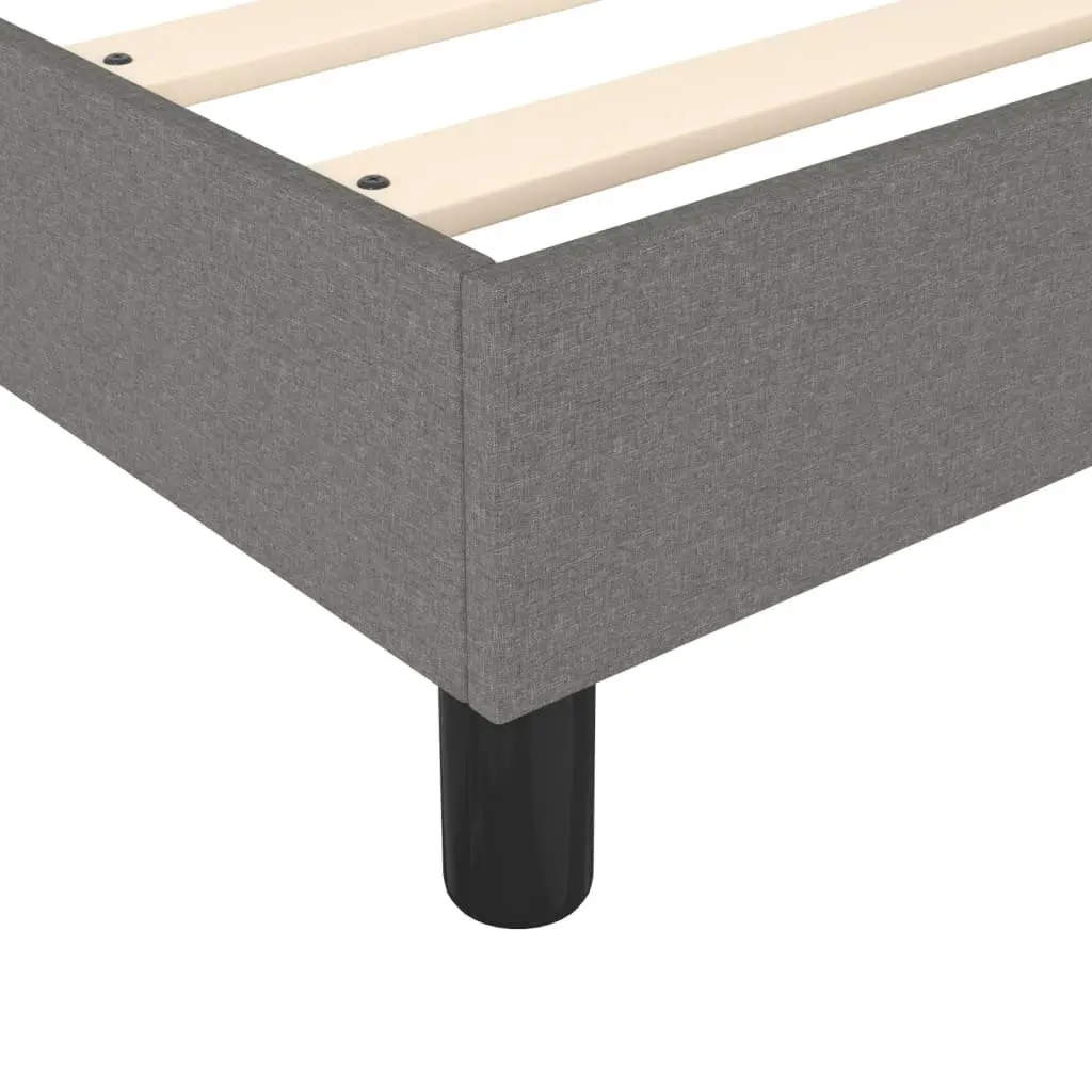 Pocket Spring Mattress Queen Size Bed Frame with Grey Fabric Adjustable Headboard for Bedroom