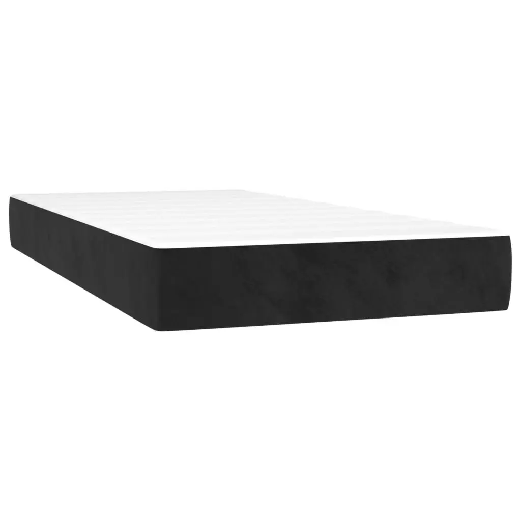 King Single Box Spring Bed in Black
