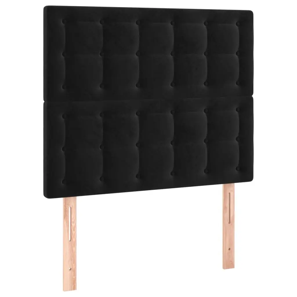 King Single Box Spring Bed in Black