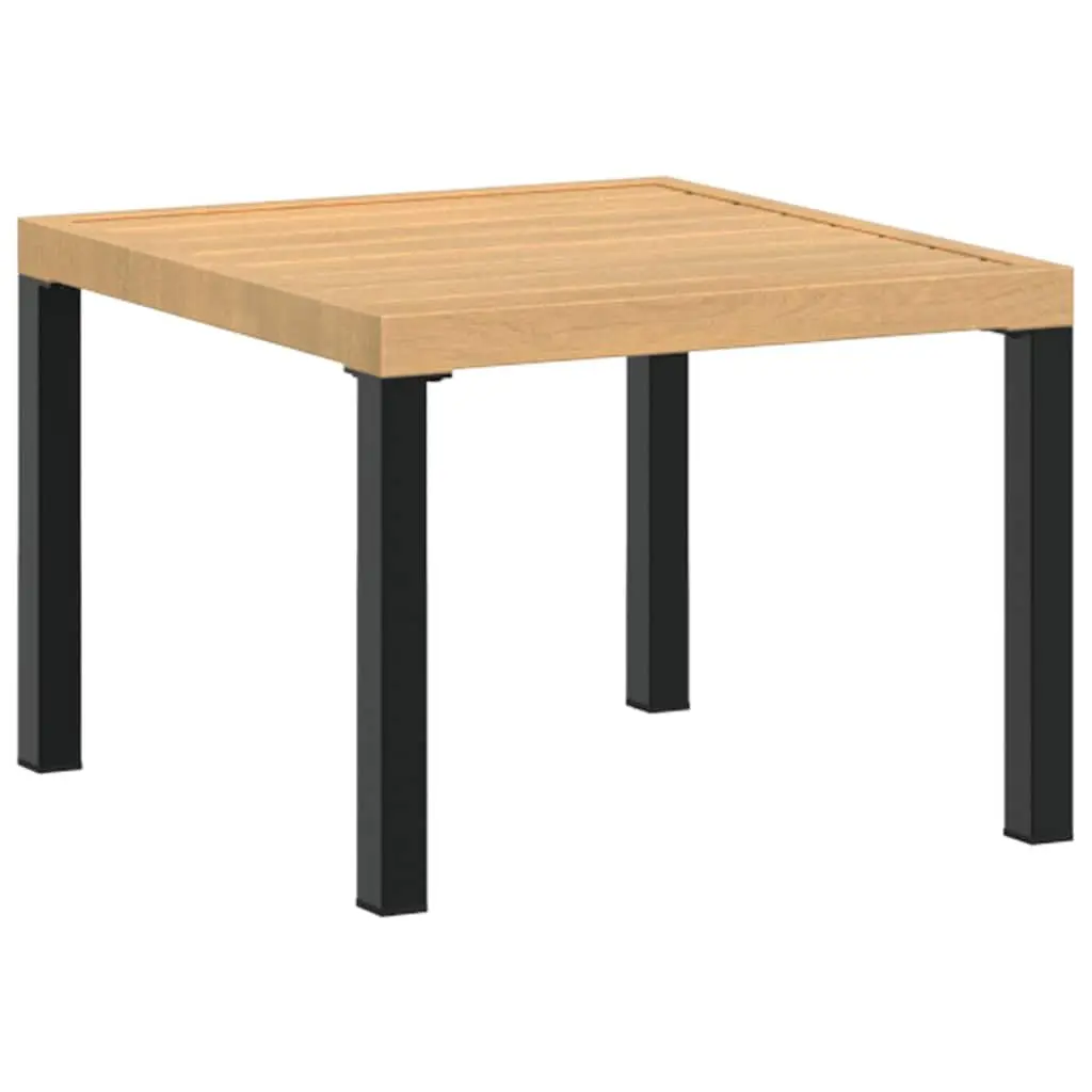 Garden Bench Set Outdoor Furniture 5 Piece Black Steel Frame