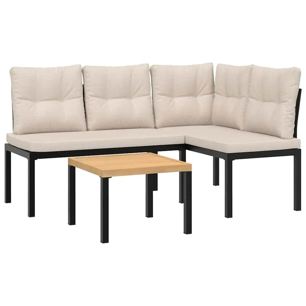 3-Piece Garden Bench Set