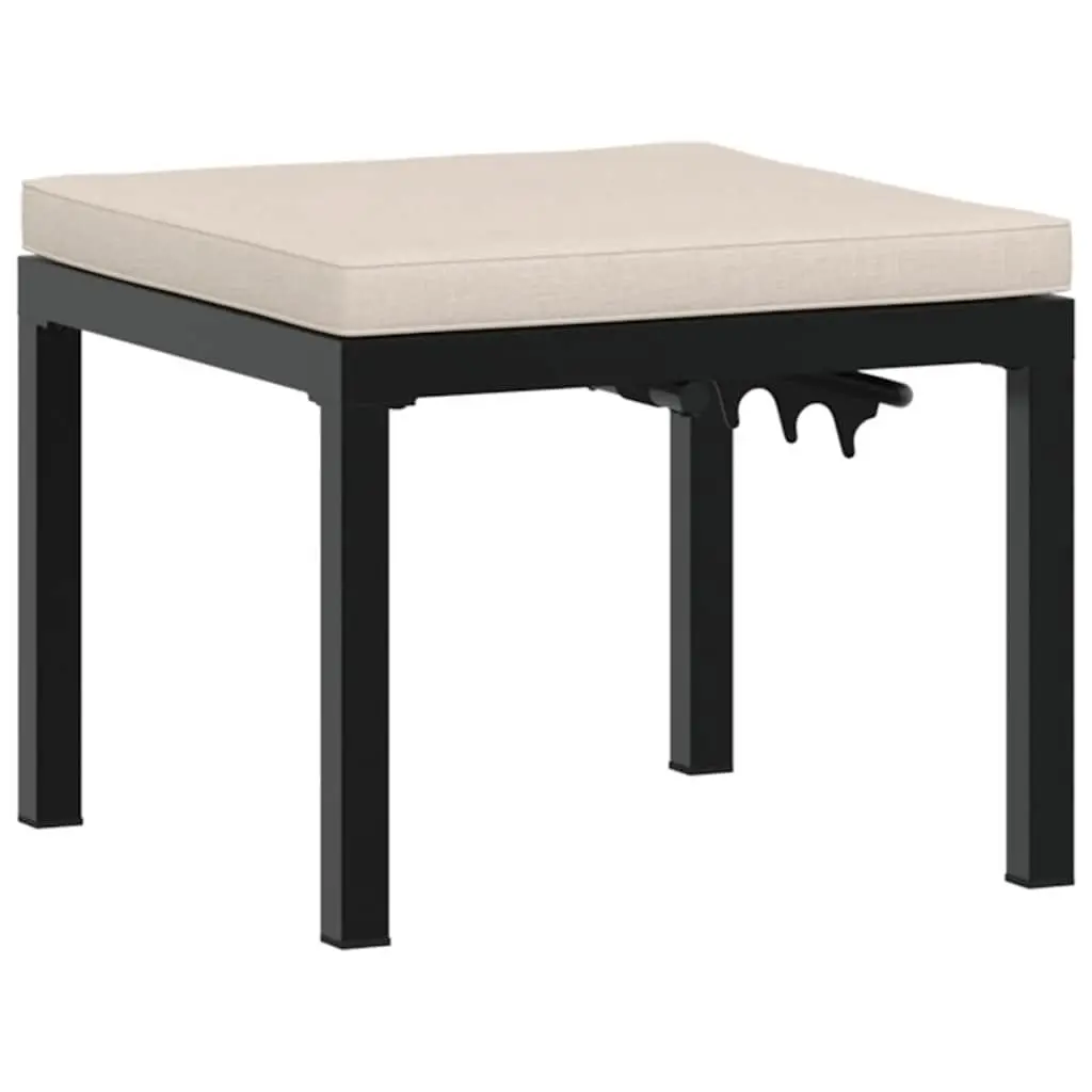 3-Piece Black Garden Bench Set