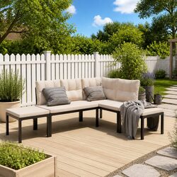 Detailed Specifications of the 4-Piece Garden Sofa Set