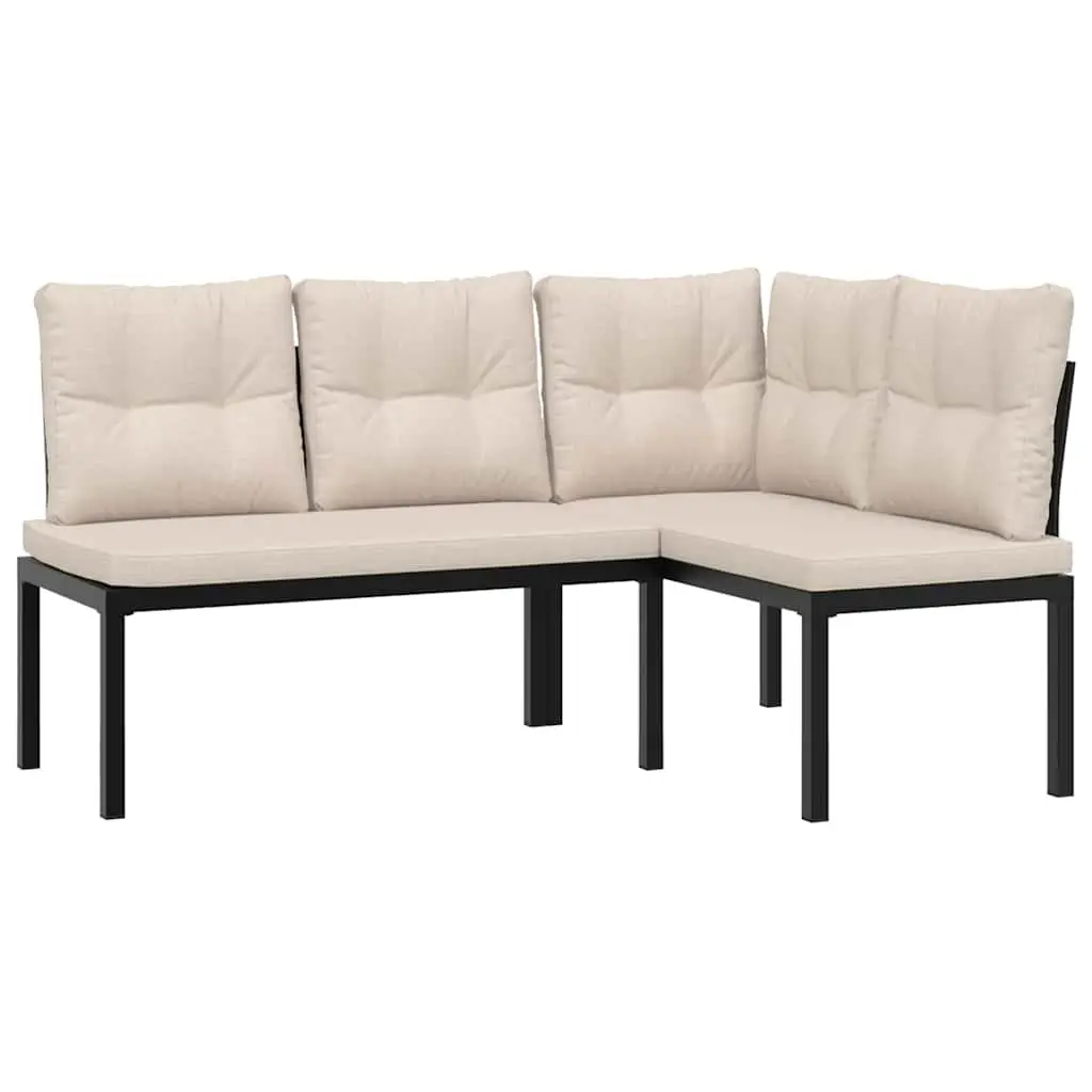 Garden Sofa Set Outdoor Furniture 4 Piece Modular Taupe
