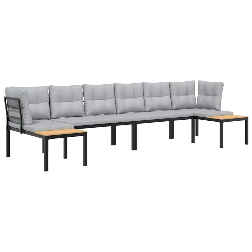 Garden Sofa Set Outdoor Furniture 4 Piece Patio Seating with Cushions and Side Table