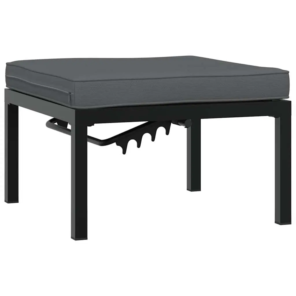 Garden Sofa Set Outdoor Furniture 4 Piece Black Patio Modular Seating