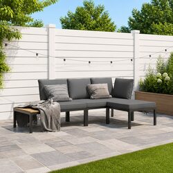 Specifications of 3 Piece Outdoor Garden Sofa Set with Cushions