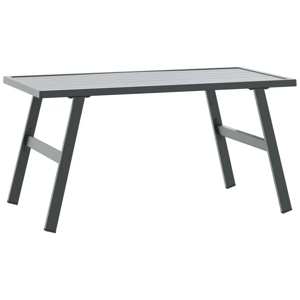 Cushioned Garden Benches Set 4 Piece for Outdoor Patio Seating Black Steel Frame