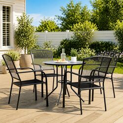 Specifications of 5 Piece Stackable Garden Chair Set