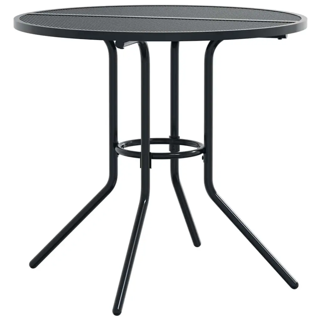 Stackable Garden Chair Set for Outdoor Use 5 Piece Anthracite