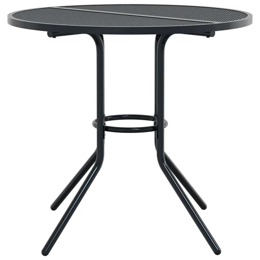 Stackable Garden Chair Set for Outdoor Use 5 Piece Anthracite