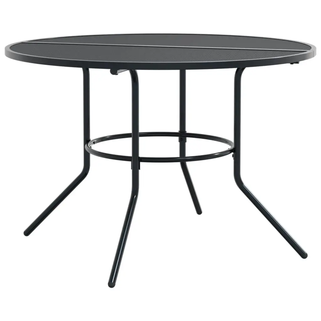 Stackable Garden Chair Set 5 Piece Outdoor Furniture Anthracite Bistro Patio