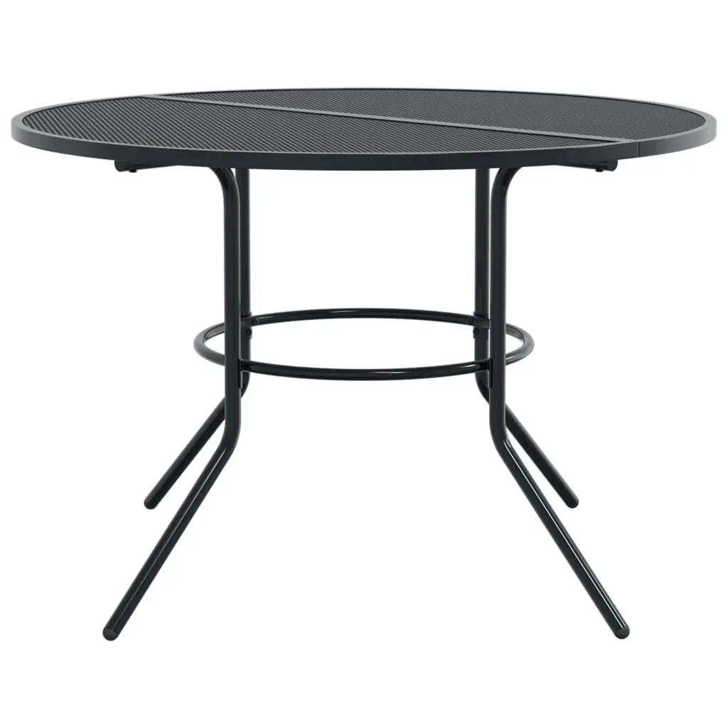 Stackable Garden Chair Set 5 Piece Outdoor Furniture Anthracite Bistro Patio