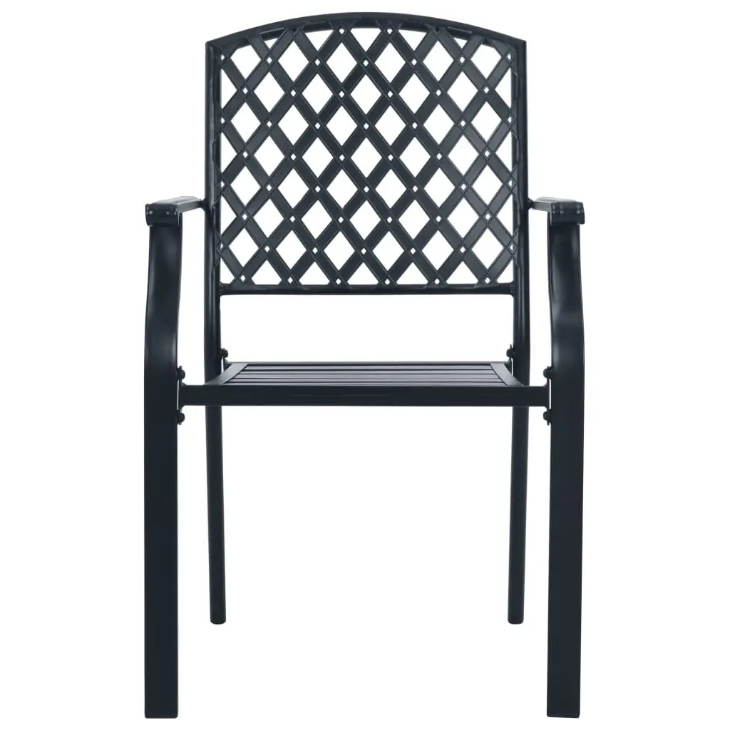 7-Piece Anthracite Bistro Chair Set