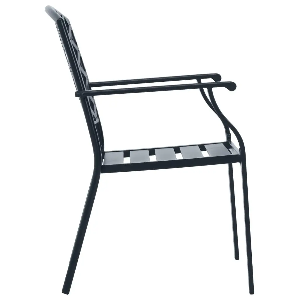 7-Piece Anthracite Bistro Chair Set