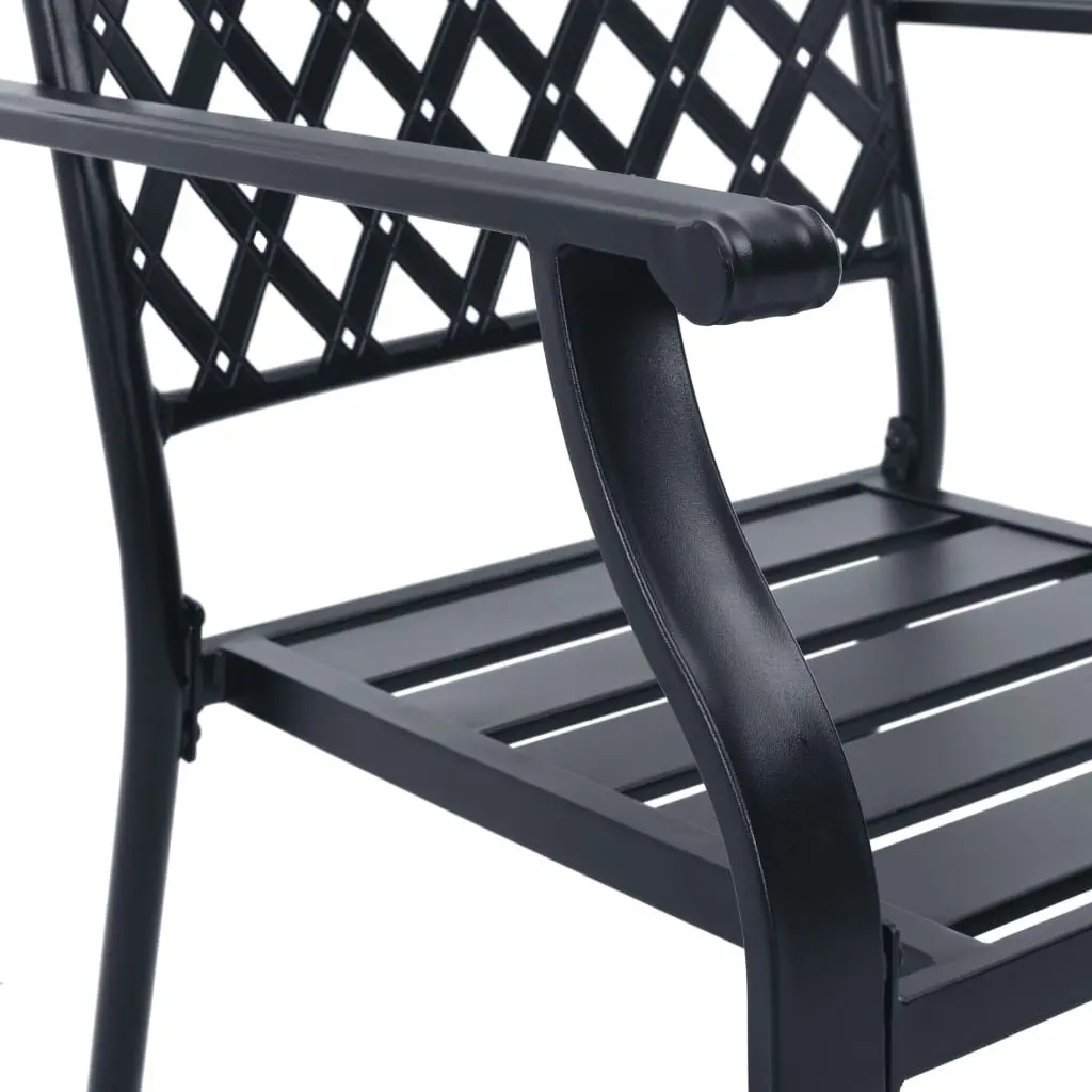7-Piece Anthracite Bistro Chair Set