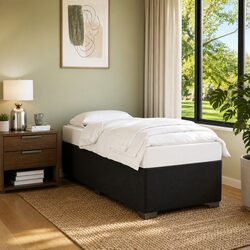 Black Fabric King Single Bed Frame Specifications