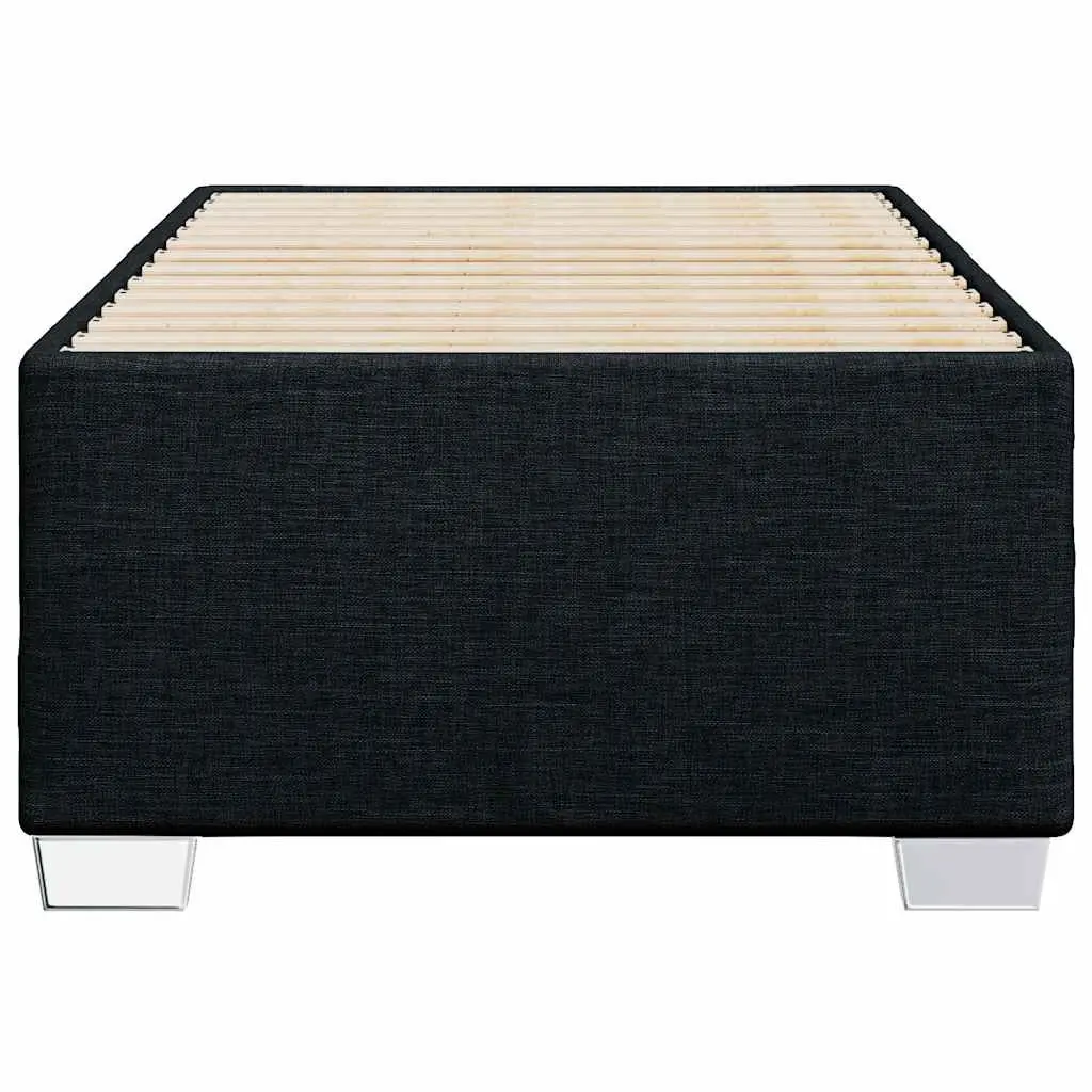 Black Fabric King Single Bed Frame