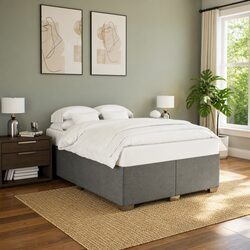 Specifications of Grey Polyester Double Bed Frame