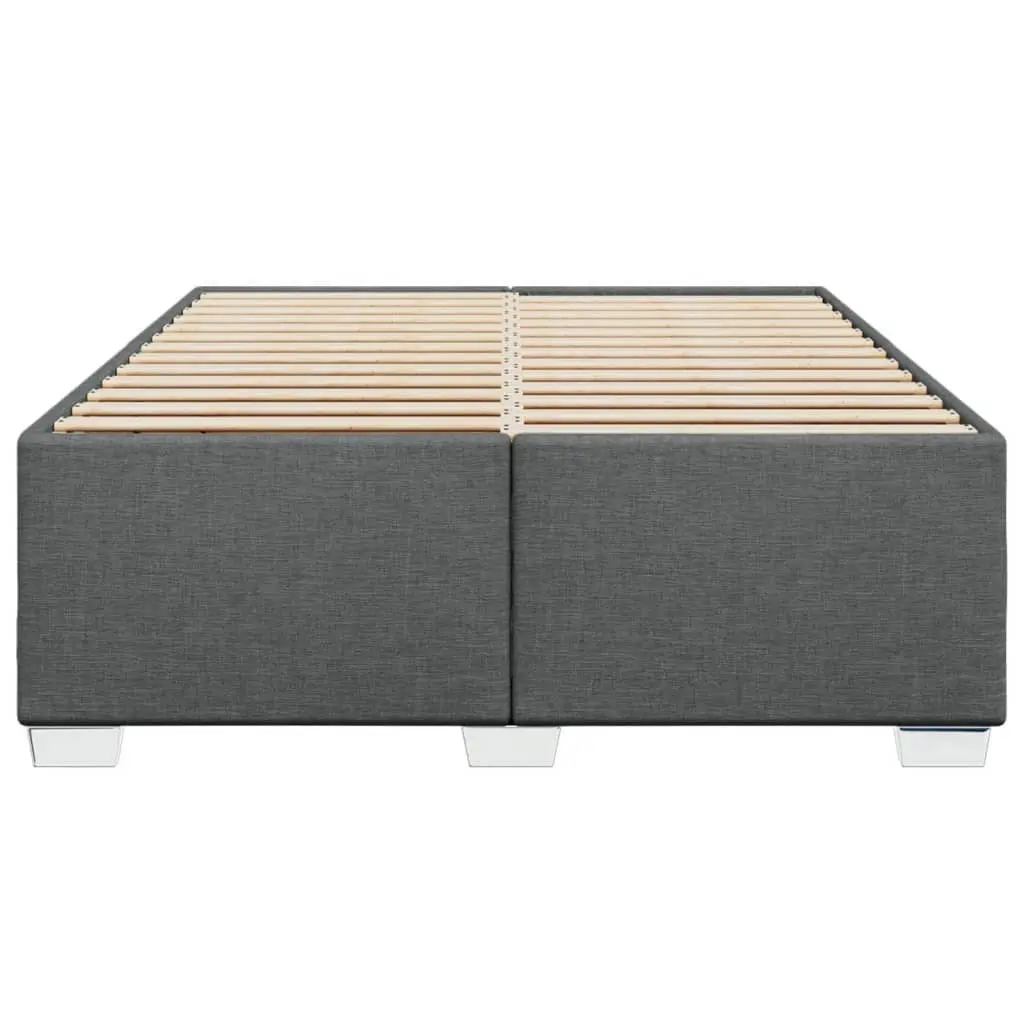 Grey Polyester Double Bed Frame