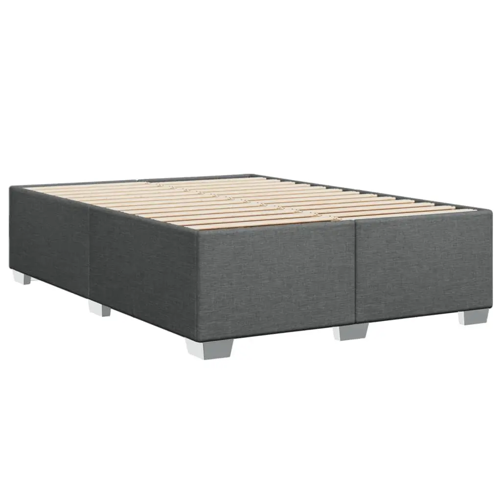 Grey Polyester Double Bed Frame