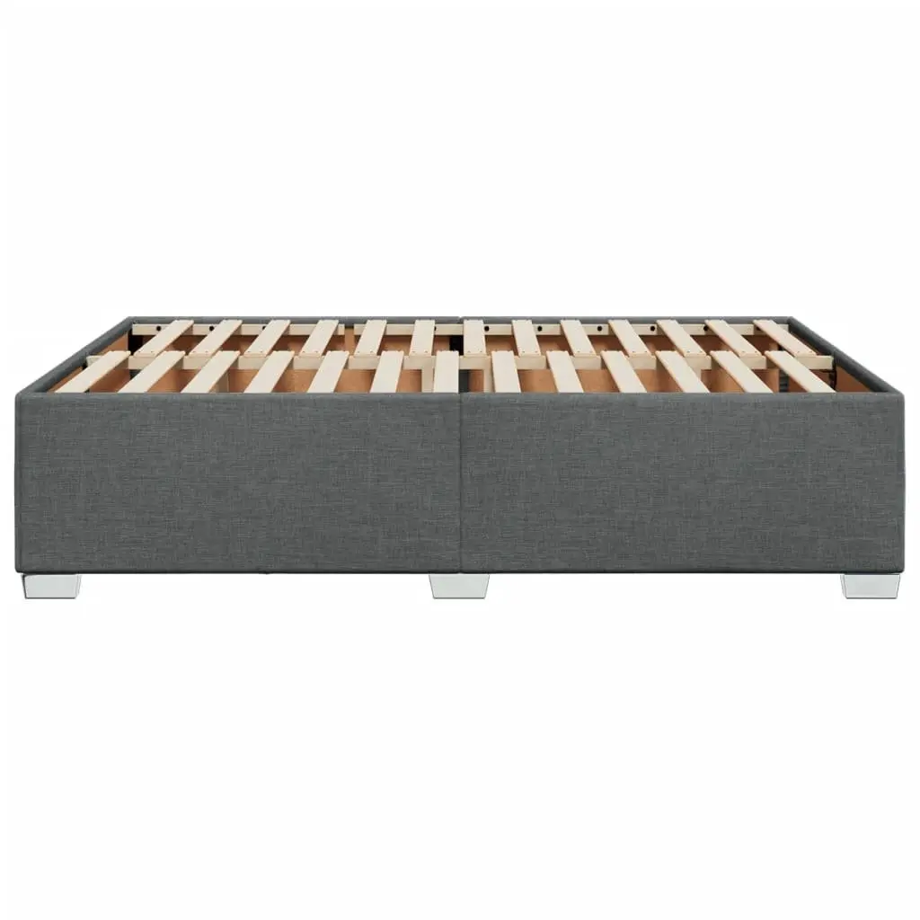 Grey Polyester Double Bed Frame