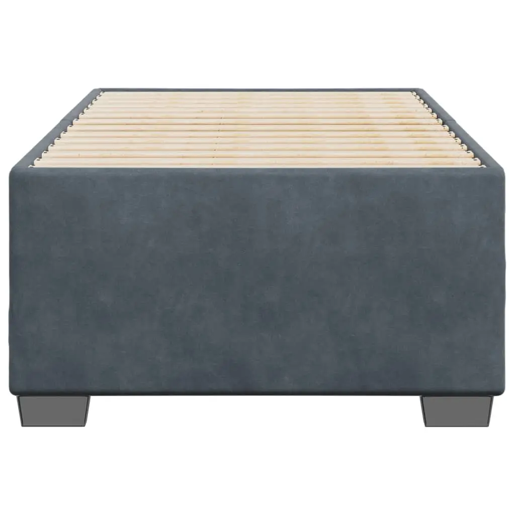 Bed Frame Grey Velvet 90x190 cm Bedroom Furniture