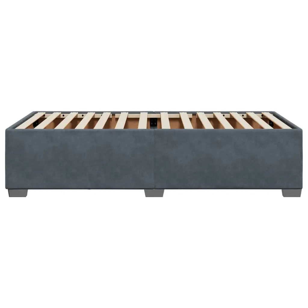 Bed Frame Grey Velvet 90x190 cm Bedroom Furniture